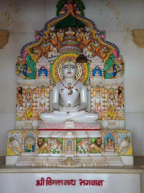 A devotional likeness of Vimalanatha Bhagwan